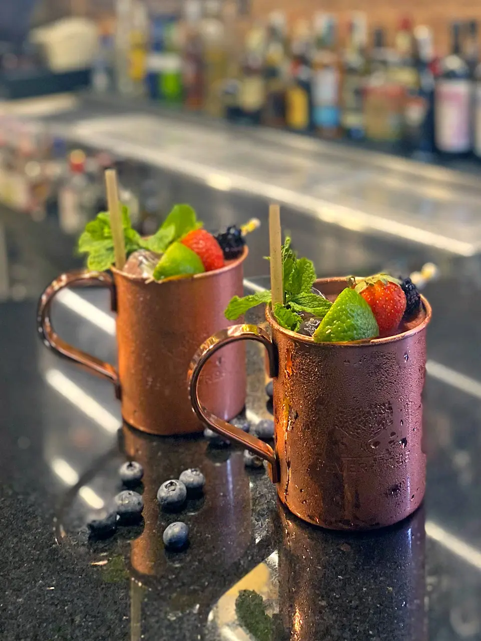 Red Berry Mule in its traditional copper mug